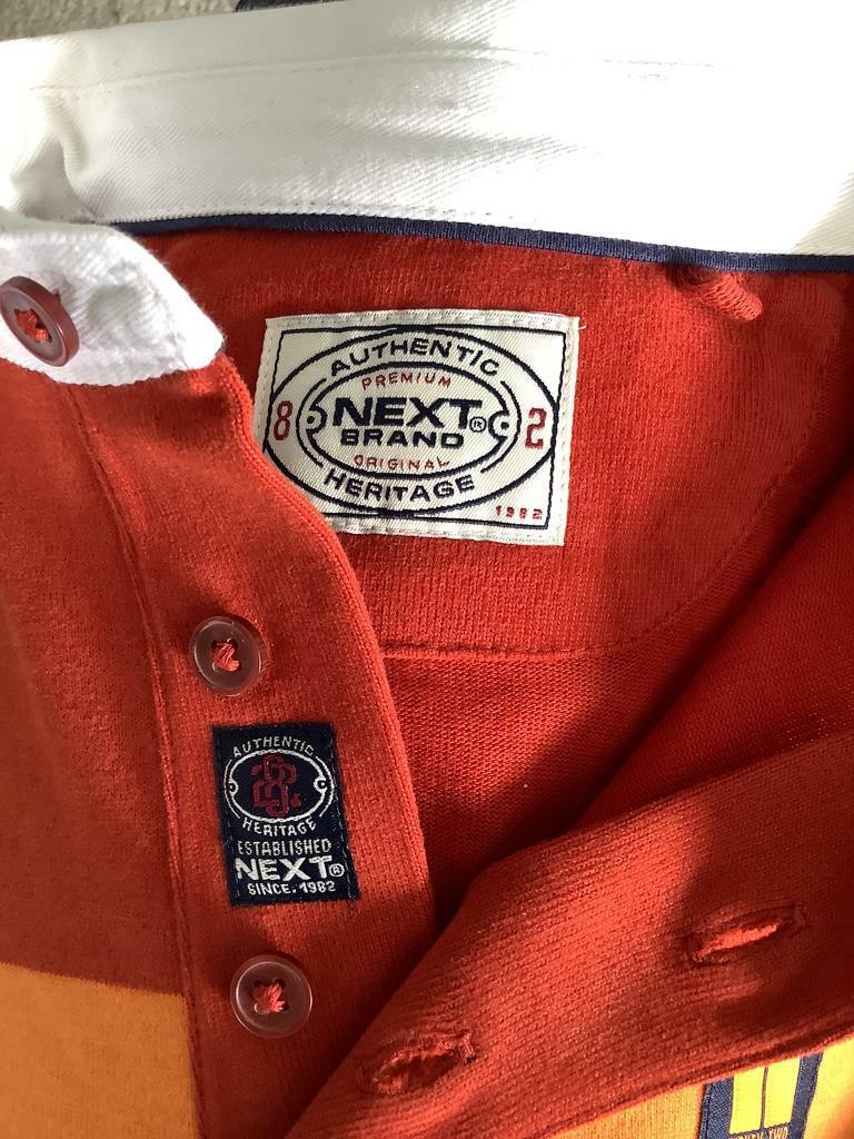Boys Next Rust Coloured Long Sleeved Top Size 7 Years