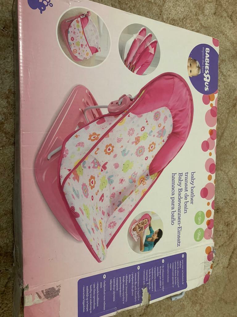 image for Baby bather seat by Babies R US in pink