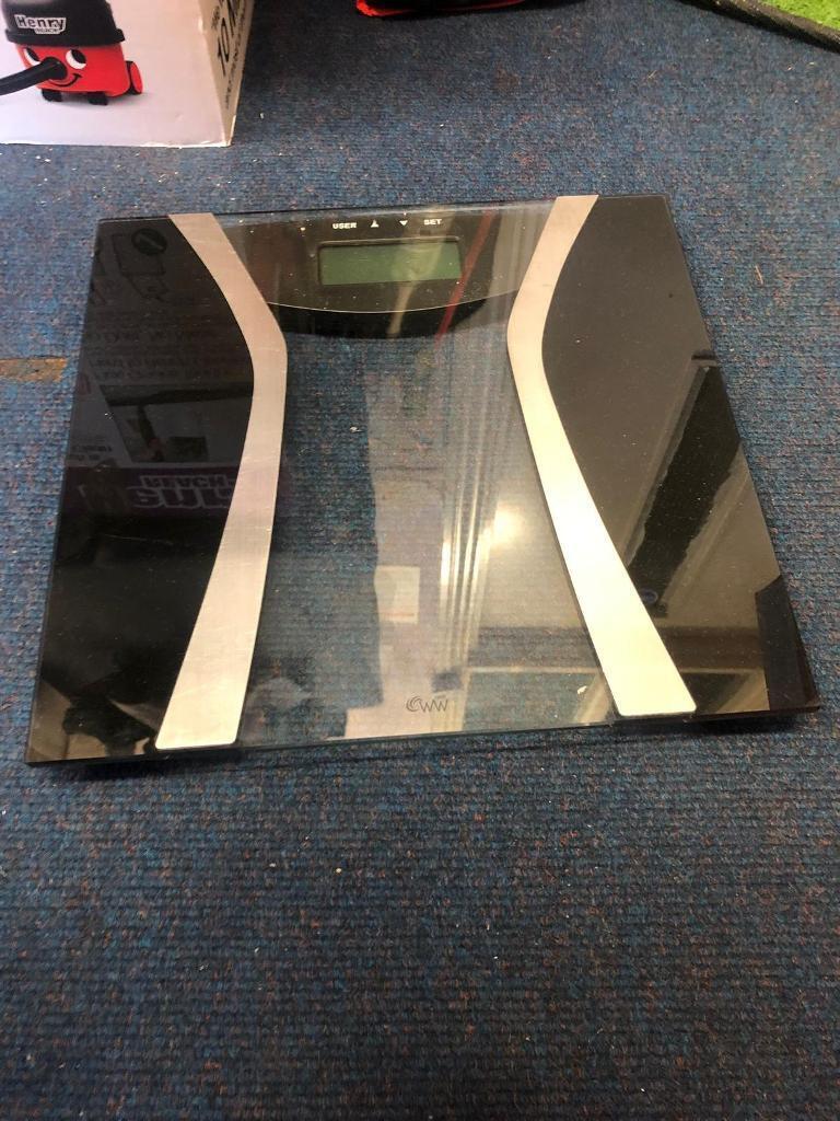 image for Digital weight Mechine in glass silver and black 