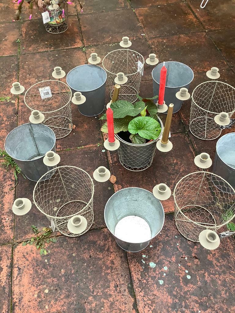 Tobs Zinc Pot Candle Holder 