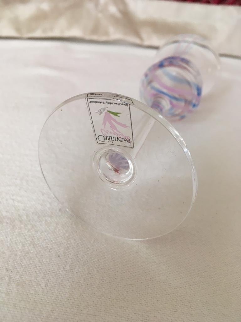 Caithness Studio Glass Handmade Lead Crystal Candle Holder