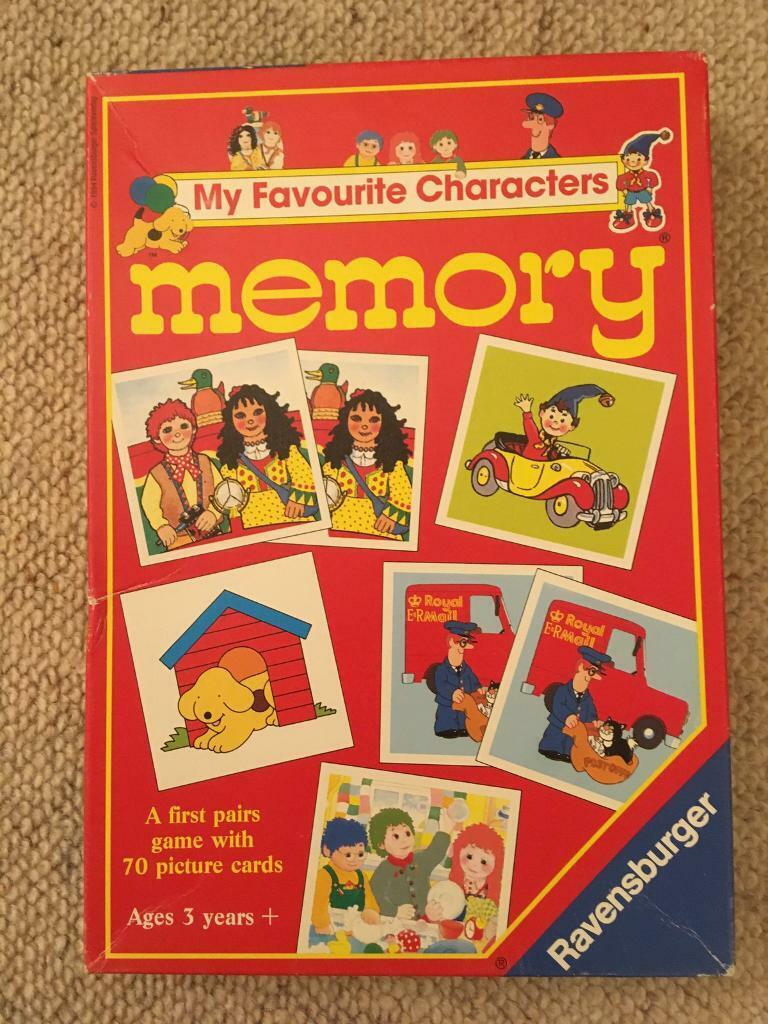 image for Vintage Ravensburger Children’s - My favourite characters Memory game