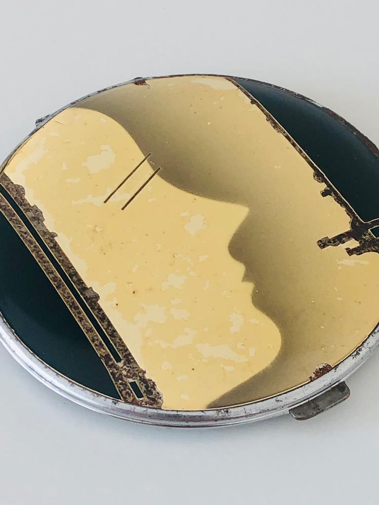 Art Deco Mirror/Powder Compact