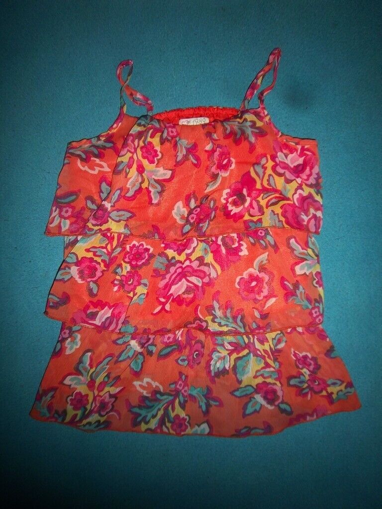 Girls Orange Top Age 7-8 Years IP1