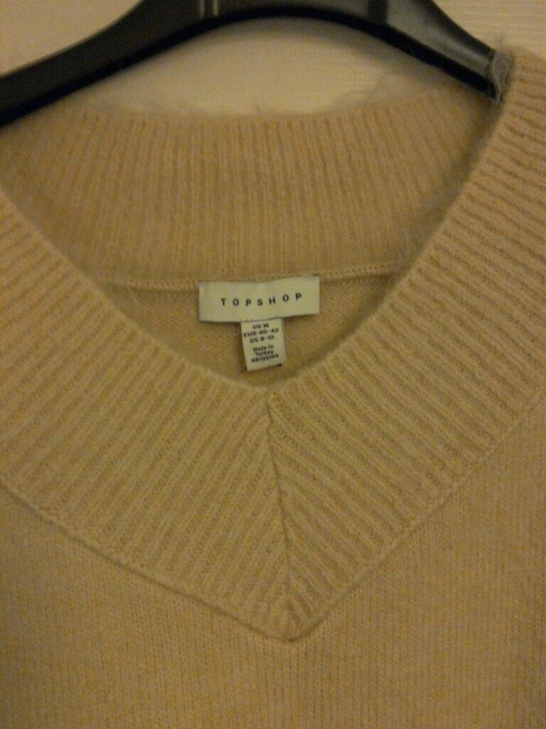 Gorgeous brand new Top Shop Ivory Brushed Longline knitted Jumpers small & medium £30 each one