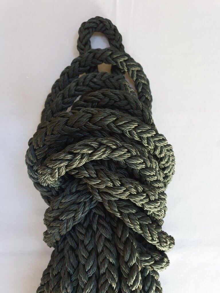 Liros Squareline – PES, 8 Plaited Octoplait, Black, 24mm Mooring Rope/Warp (Part No: 01049-2400) 
