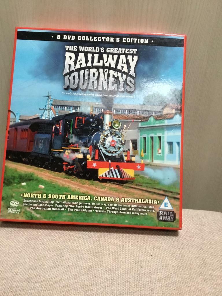 BOXED SET OF 8 TRAIN DVDs COLLECTORS EDITION