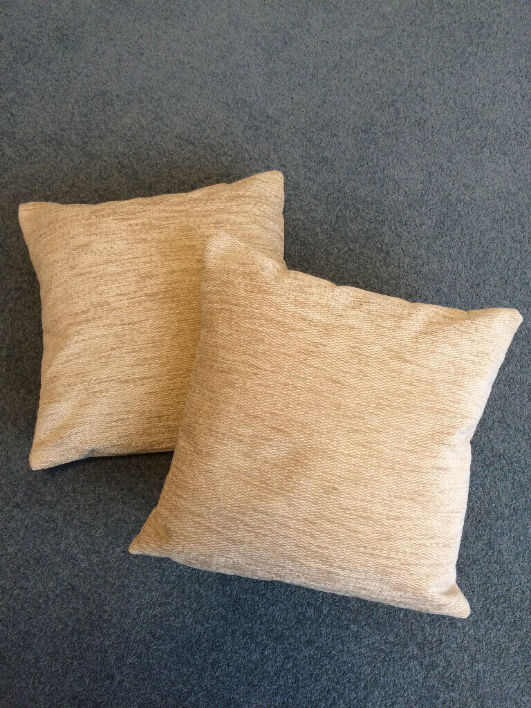 image for 2 QUALITY CHENILLE CUSHIONS 16in x 16in-NEW