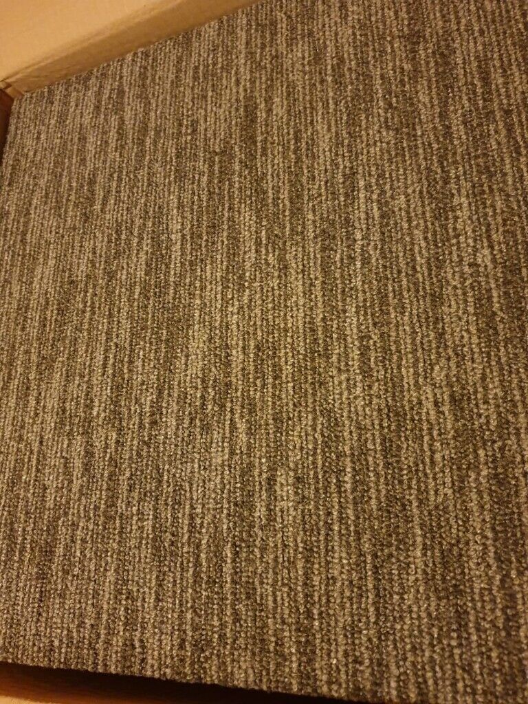 Milliken Rogue Knit Grey Carpet Tiles - Brand New in Box - (X40 tiles)
