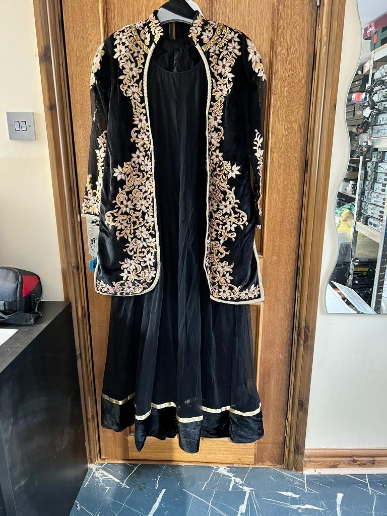 wedding long Maxi dress with velvet embroidery jacket | in Old Trafford,  Manchester | Gumtree