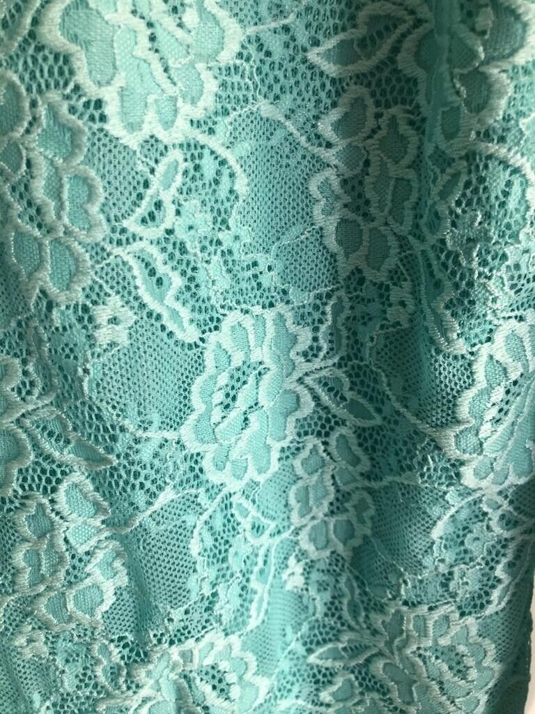 Brand New without tags Bonmarche Collection aquamarine lace overlay cardigan