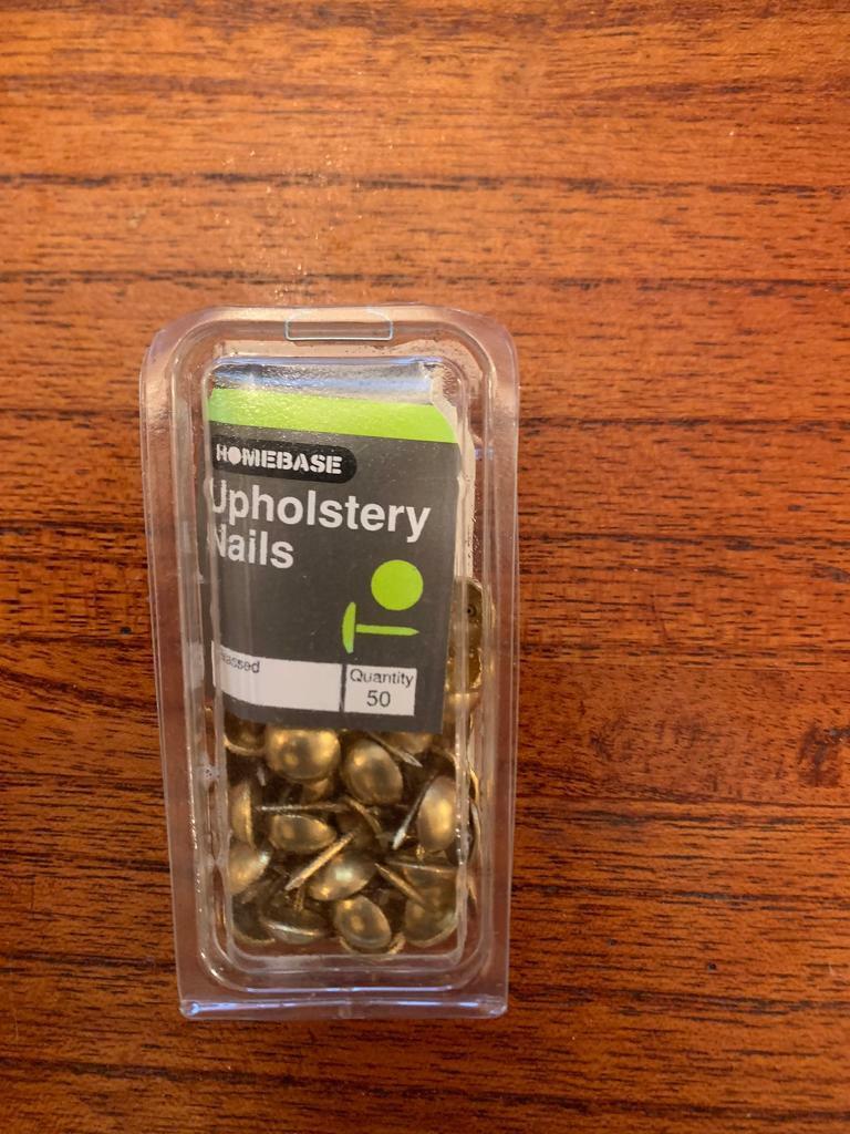 image for Bronze Brass Gold Coloured Upholstery Nails - Round Head - x50 Homebase - NEW
