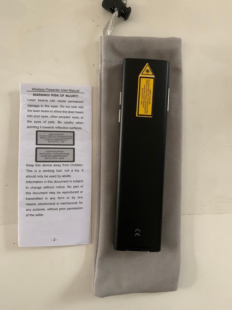 Norwii N99 wireless rechargeable presenter with Air Mouse
