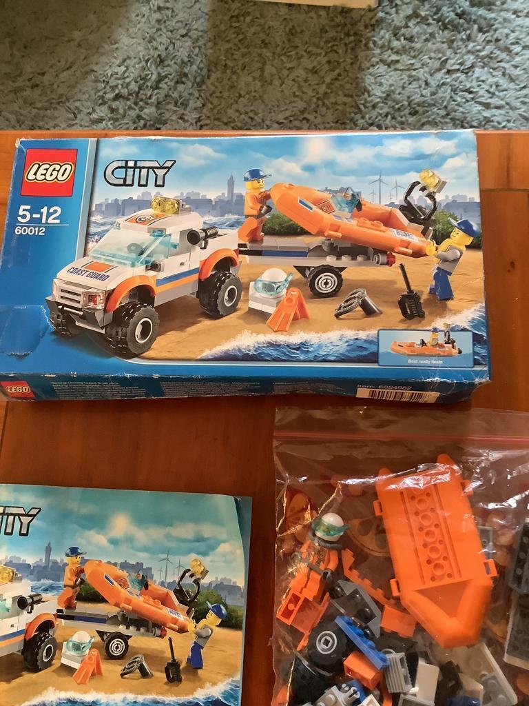 Lego city coast guard 4x4& diving boat 60012 