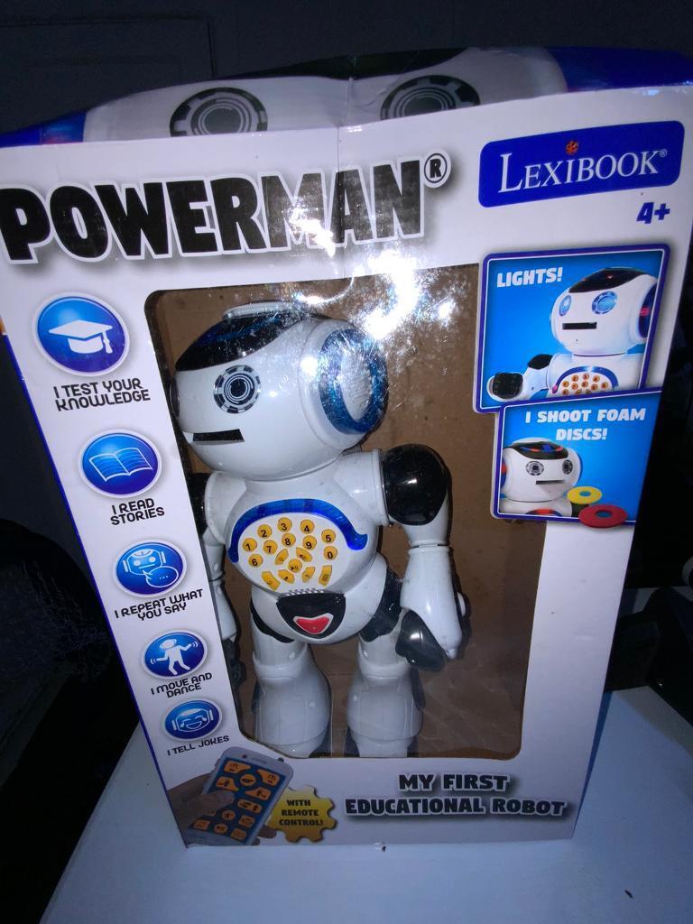 ***NEGOTIABLE*** POWERMAN ROBOT CHRISTMAS TOY.