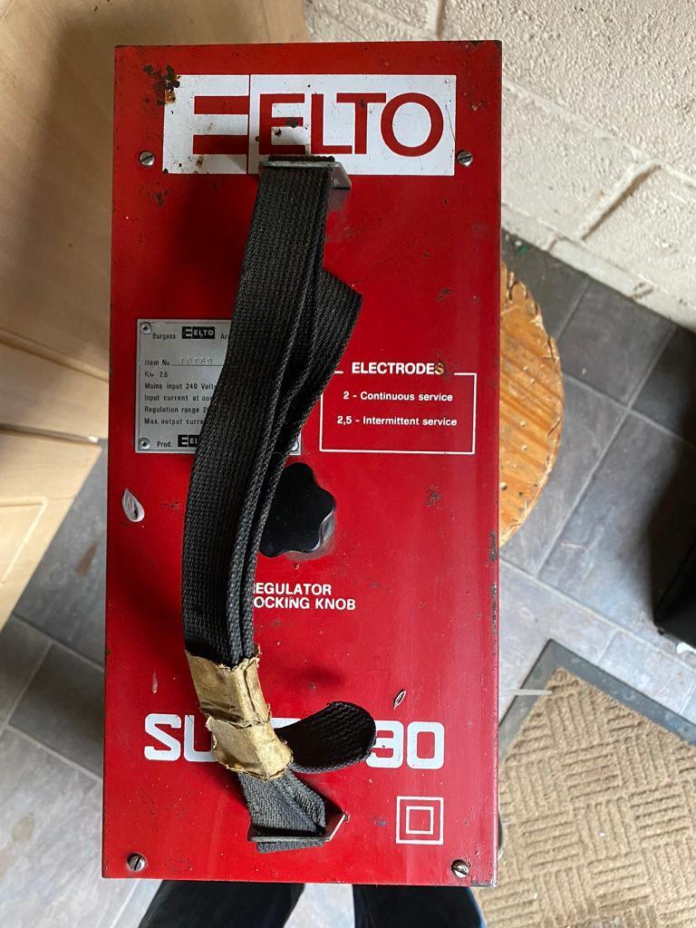 Welding kit complete. 