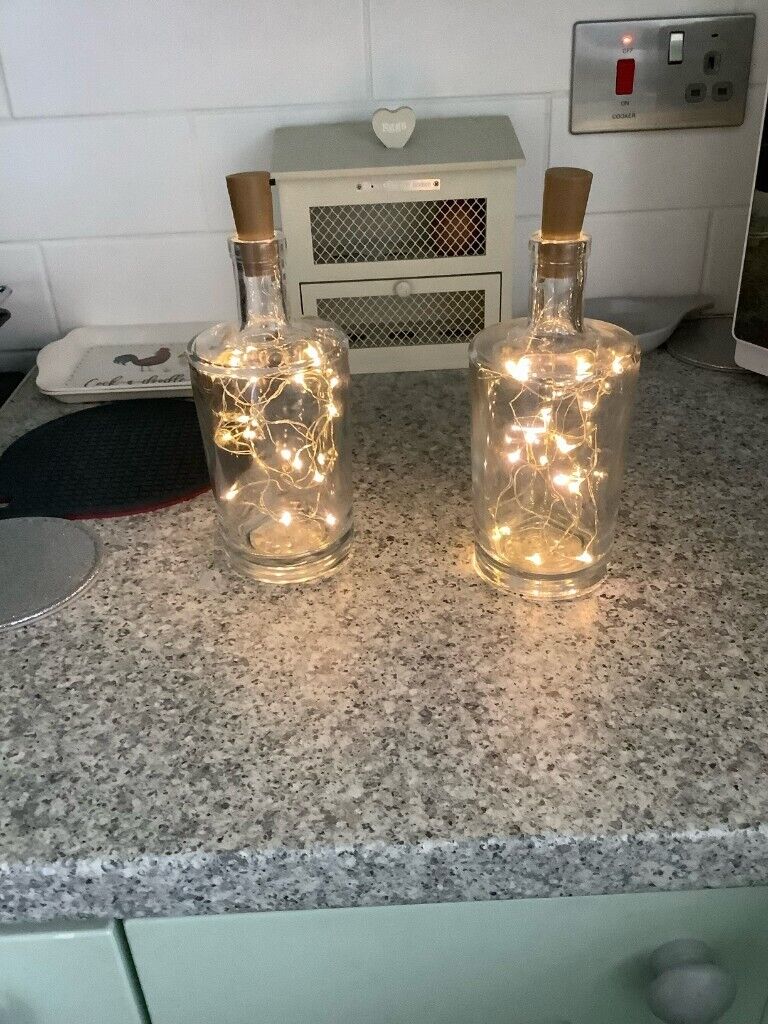Decorative illuminated bottles