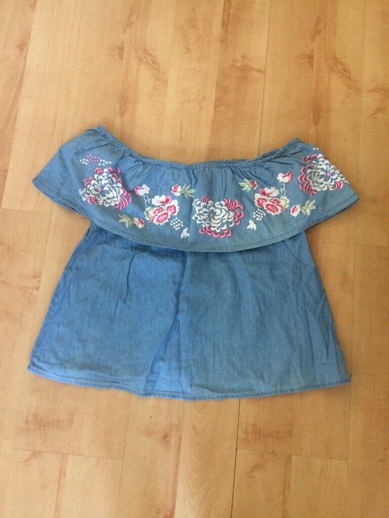 image for Designer Attractive cotton  ,  with embroidery top, S/M unworn