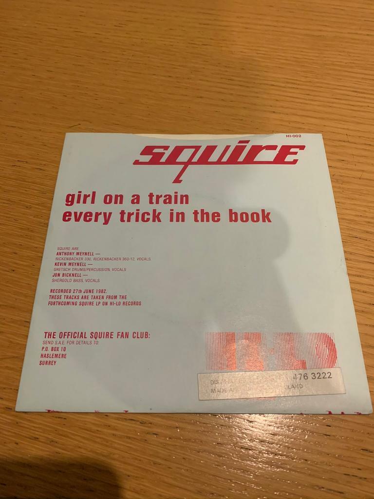 Squire - Girl on a Train 7” single Original Vinyl Record Mod Revival