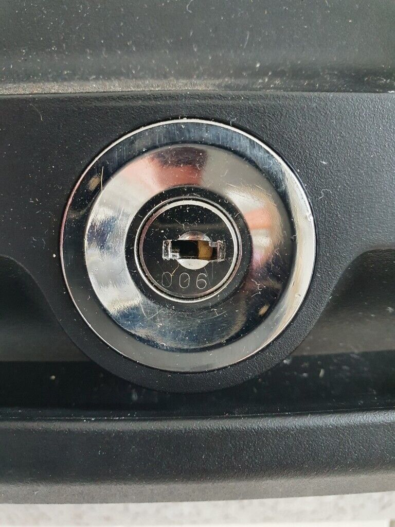  Master lock fire and flood security Chest  No keys with it as a small crack on the bottom see pics