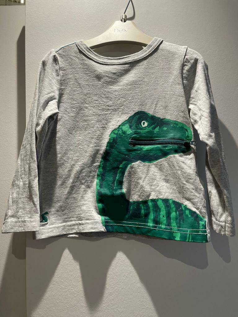 image for Joules dinosaur top 2 years