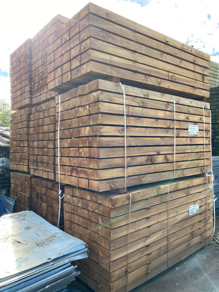 Brown Railway Sleepers 