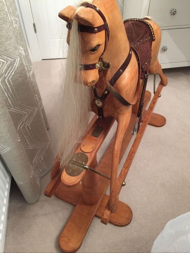 image for Handmade Wooden Rocking Horse 