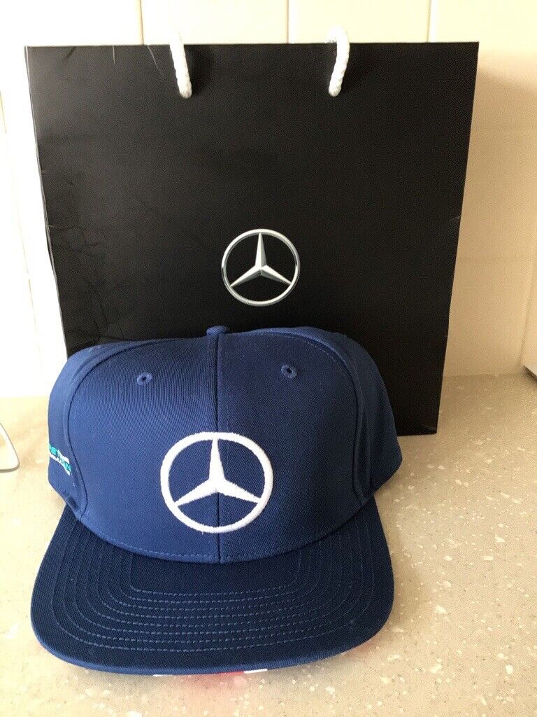 Mercedes Cap - signed by Lewis Hamilton