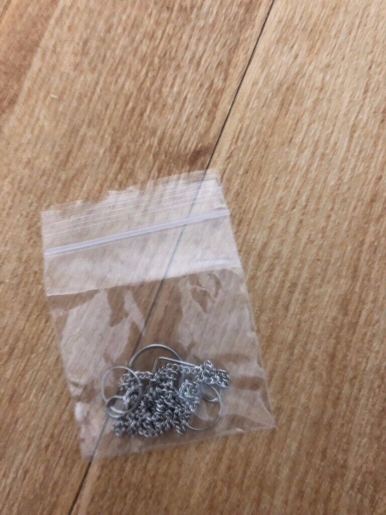 2 for £1 New Replacement chandelier chains & hooks for glass fitting 40cm length 4 are available