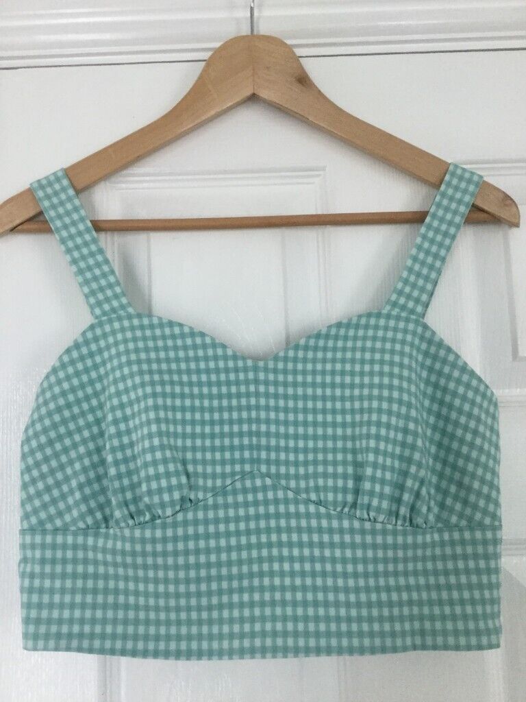 Gingham crop top