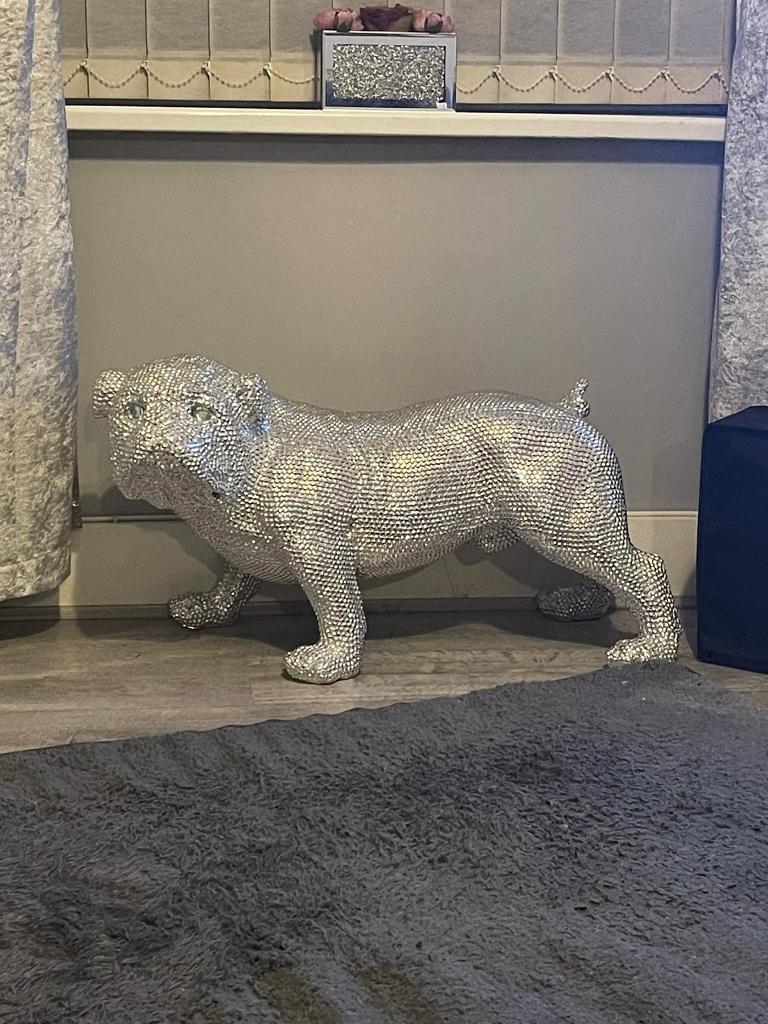 image for Beautiful studded silver Bulldog 