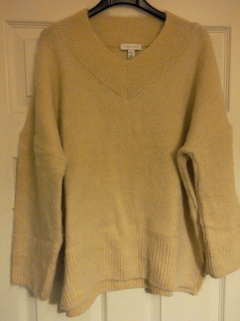 Gorgeous brand new Top Shop Ivory Brushed Longline knitted Jumpers small & medium £30 each one