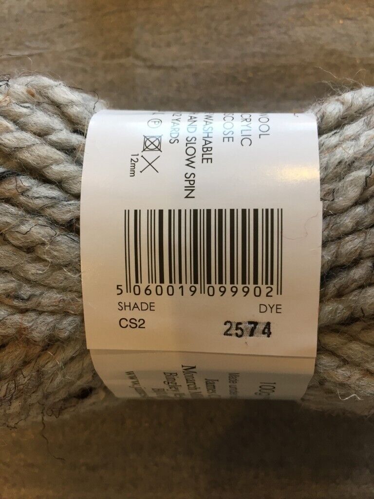 JAMES C BRETT RUSTIC MEGA CHUNKY KNITTING WOOL FLECK YARN 5X100G BALLS