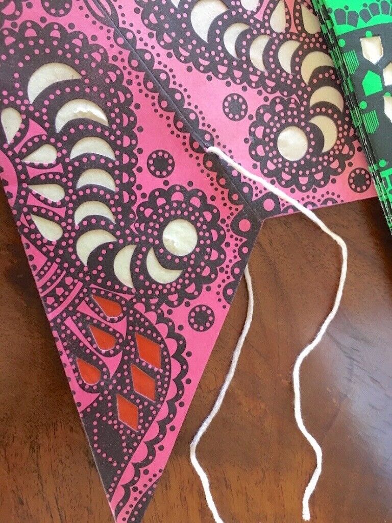 Star paper light shades/ lampshades/ lanterns x 2 (hygge, boho - used with/ without lights)