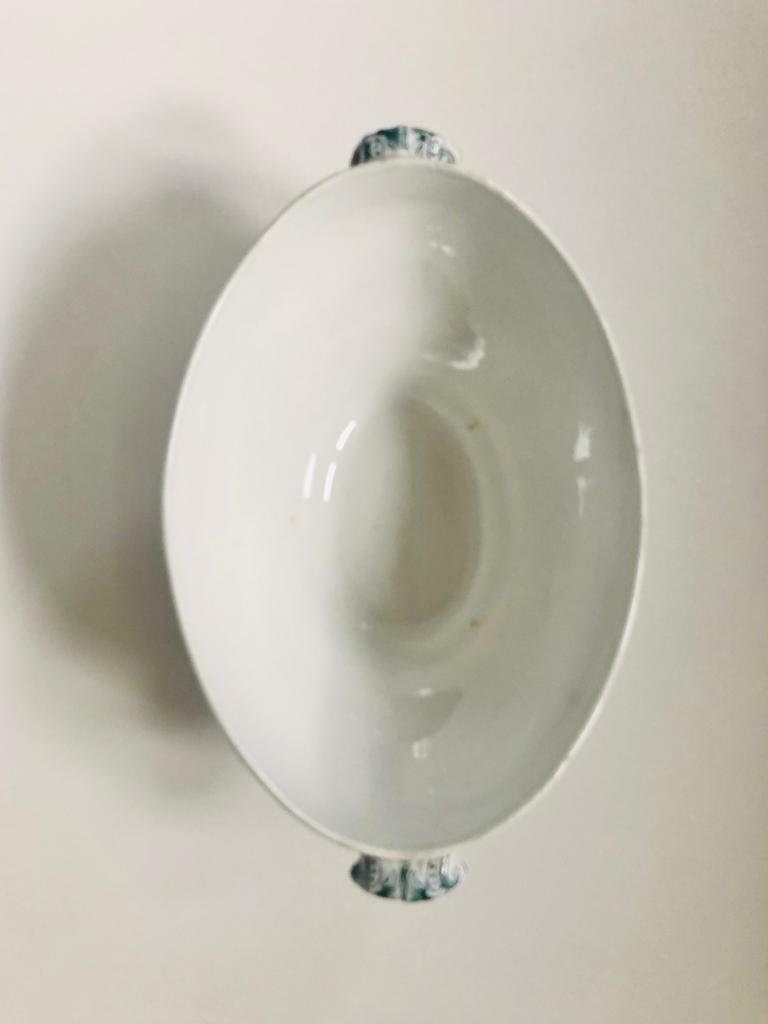Antique Booths Serving Dish With Lid