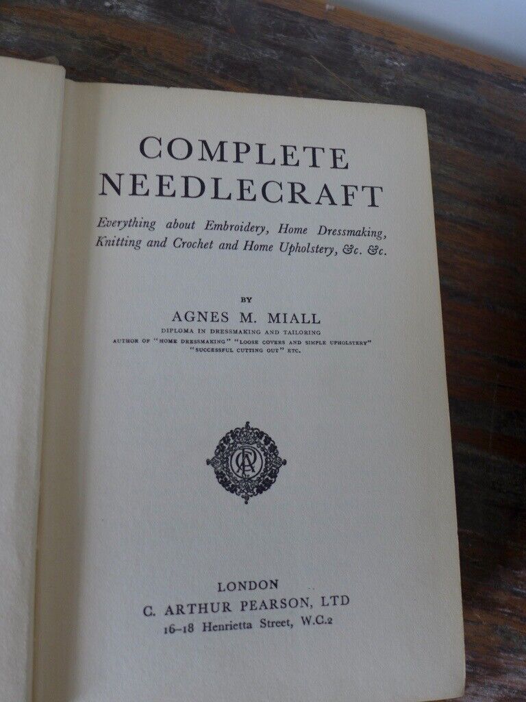 Four Vintage Needlework Needlecraft Hardback Books. See titles and details below. The four for £20.