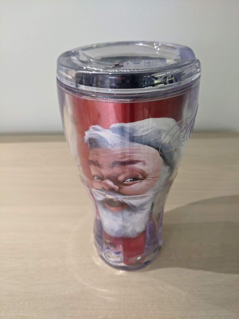 image for CLEAR PLASTIC WATER BOTTLE - ROYAL CARIBBEAN COCA-COLA FATHER CHRISTMAS THEME