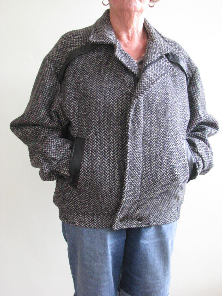 Vintage Mens Calder Moor Wool Bomber Jacket