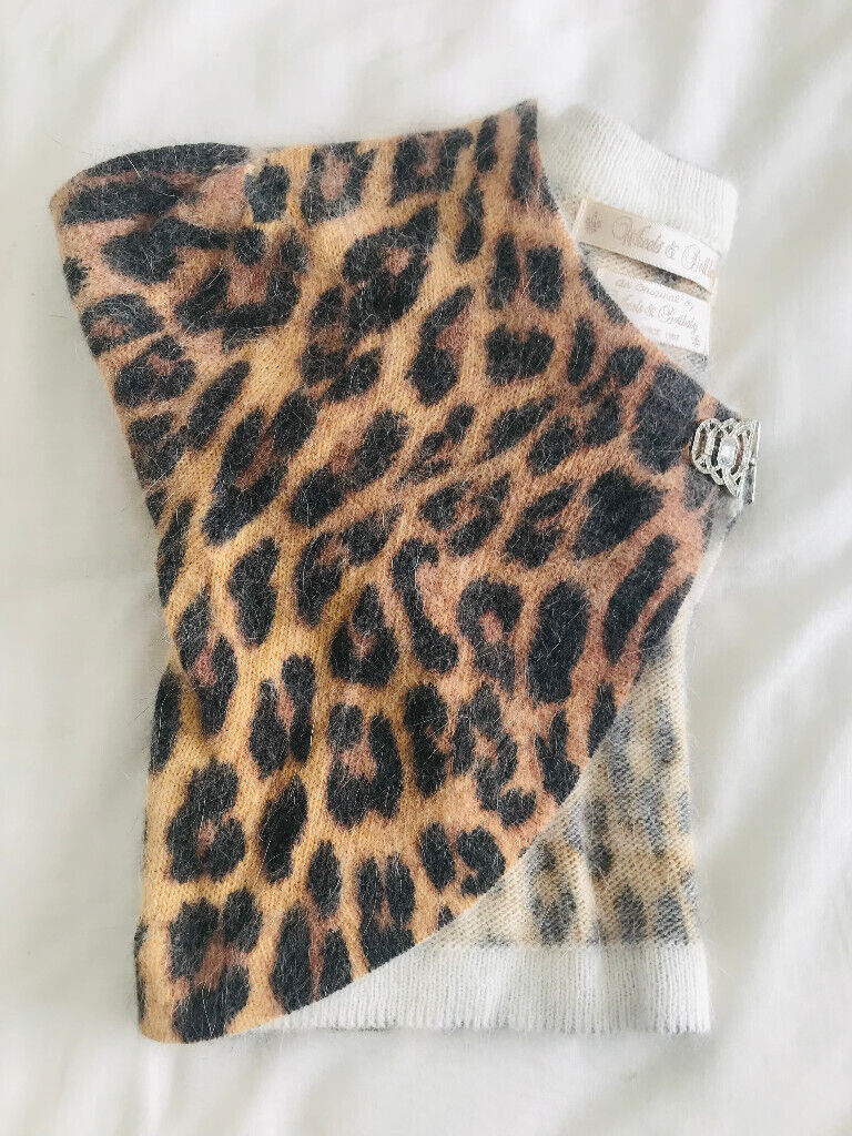 Wheels & Dollbaby Leopard Posh Girl Shrug with Clasp - Size 12 AUS, 10 UK