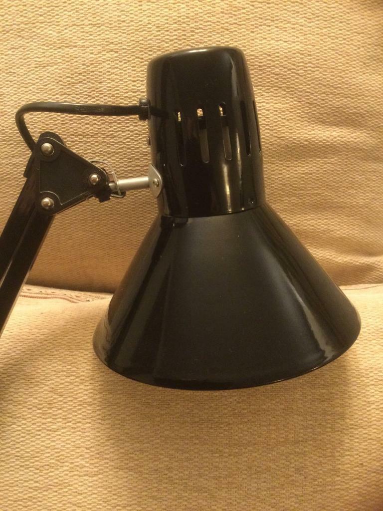 Black Angle-poise Table Lamp 