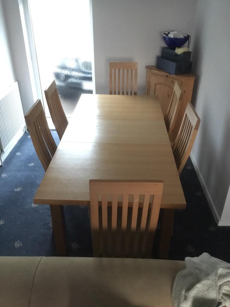 Extendible table and chairs