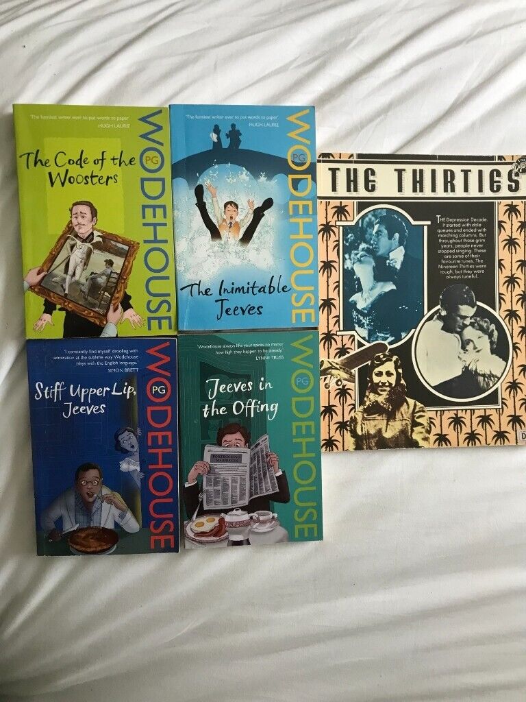 P G Wodehouse - four paperbacks, plus a sheet music book of forty hits from the 1930's