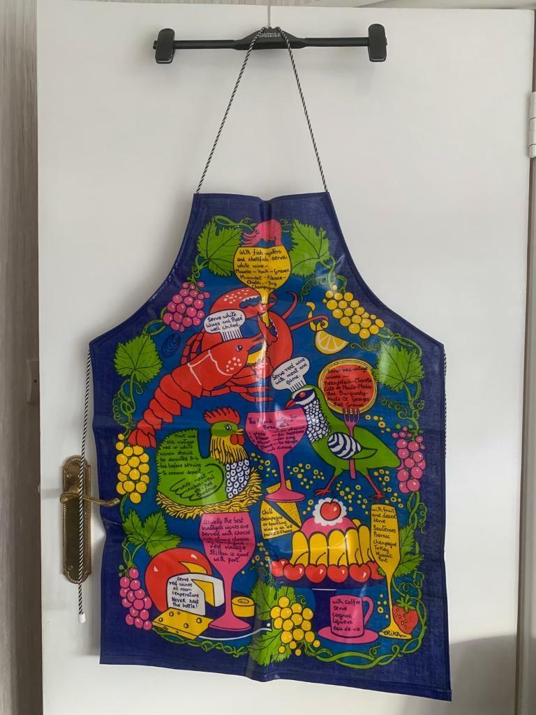 Very Rare A10 Wine Guide Vintage Adult Apron 