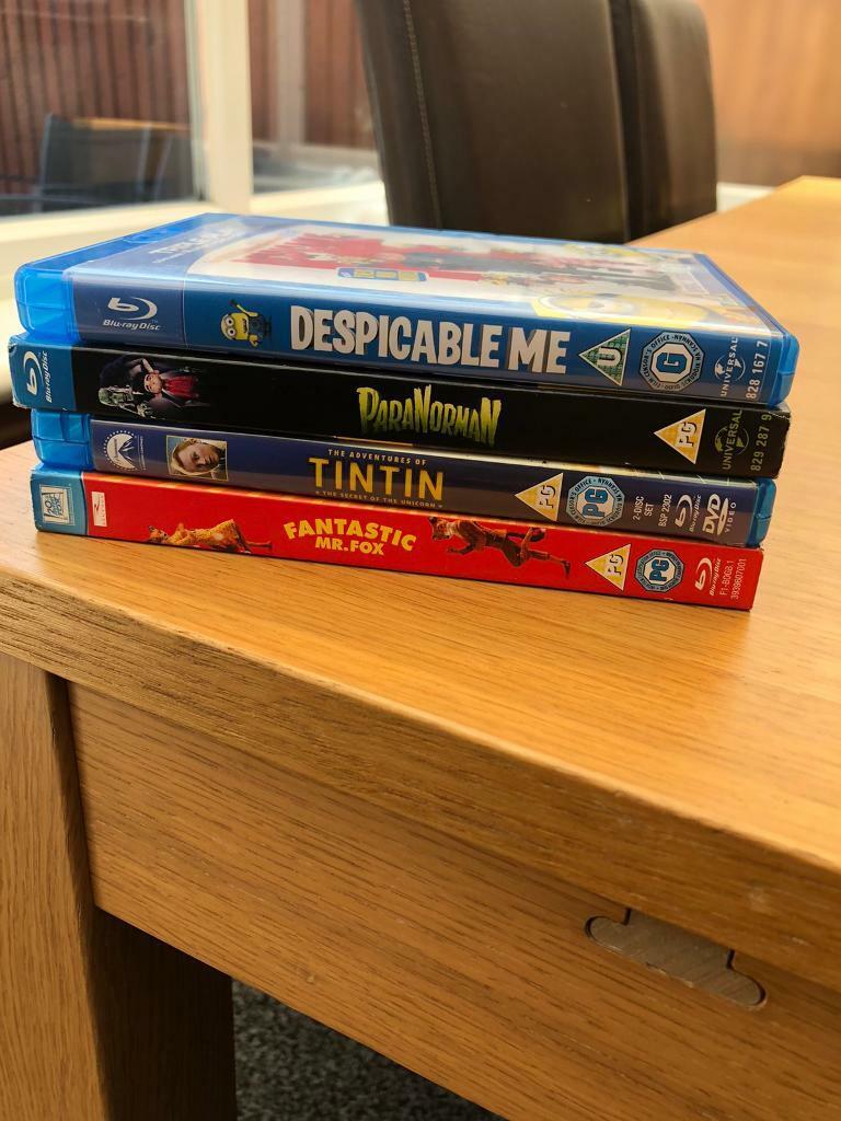 Various Blu-Ray films X 4 (age rating U and PG)