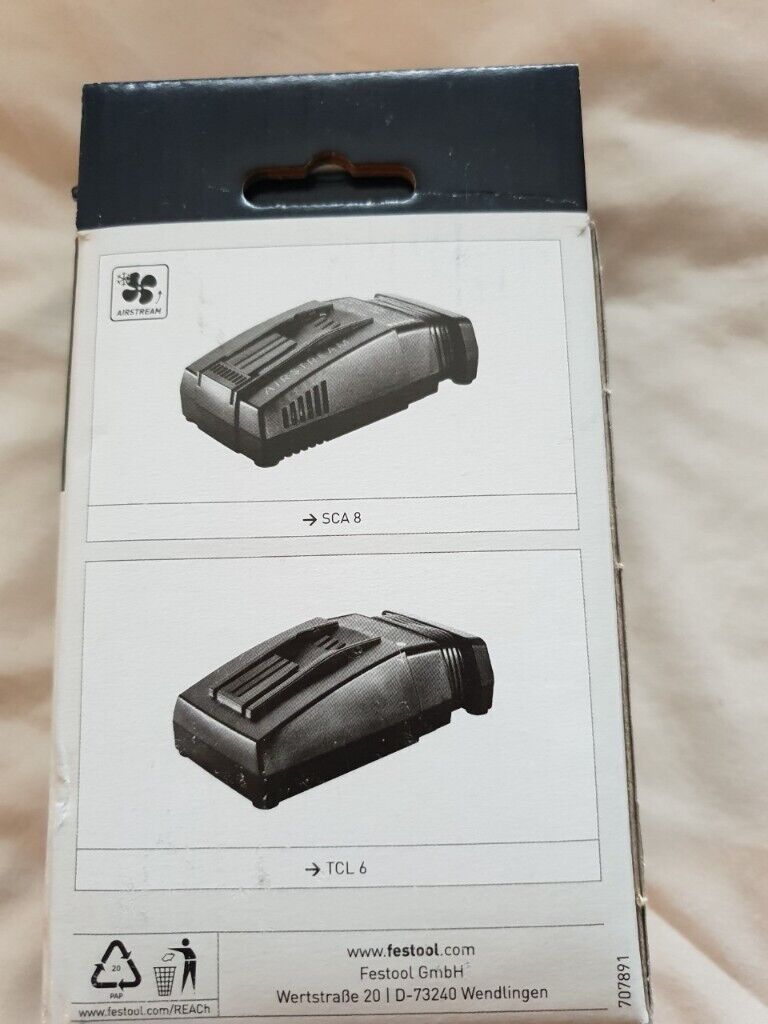Festool TCL 6 240v 10.8 - 18v Rapid Battery Charger Fast New in pack