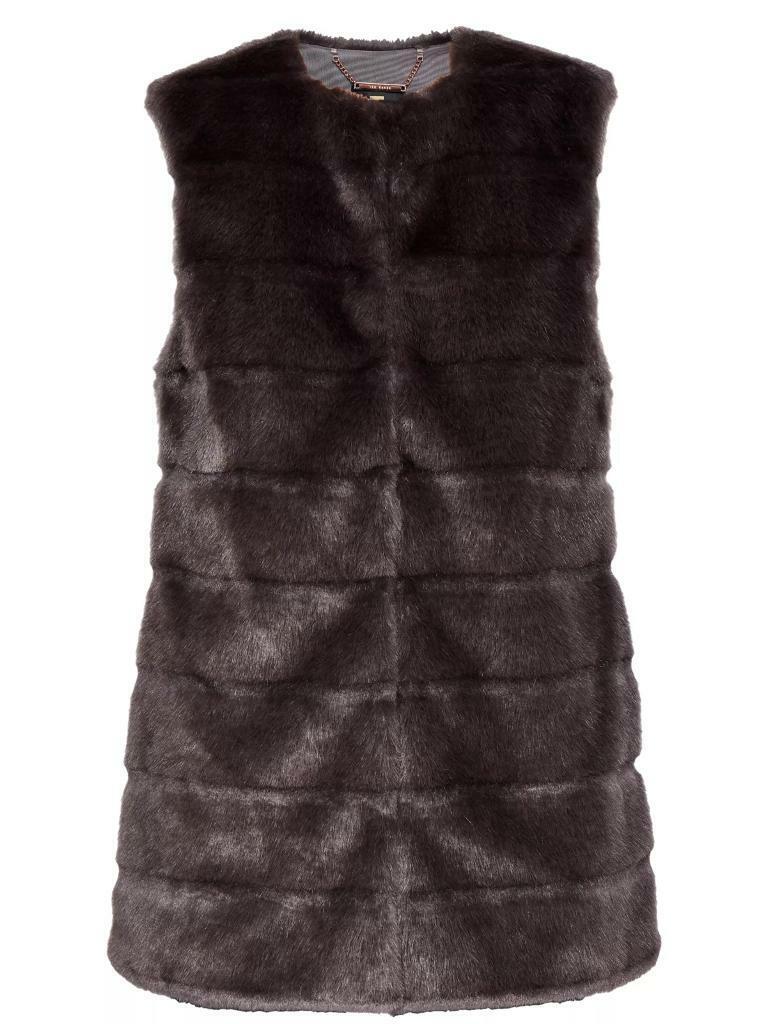 TED BAKE FAUR FUR GILET RRP 199