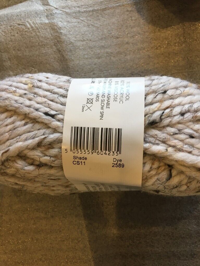 JAMES C BRETT RUSTIC MEGA CHUNKY KNITTING WOOL FLECK YARN 5X100G BALLS