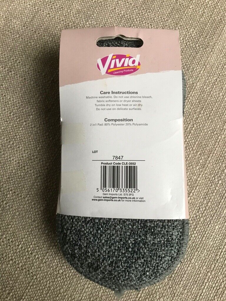  New ~  Pastel Clean and Scrub 2-in-1 Microfibre Pads 