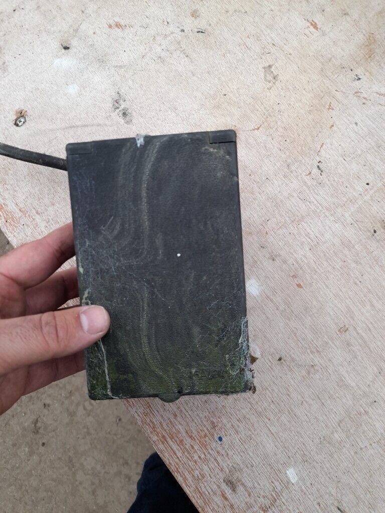 Caravan black electric hook up box