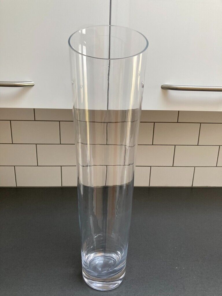 Decorative Large  Asymmetrical Glass Vase –  Unused Condition